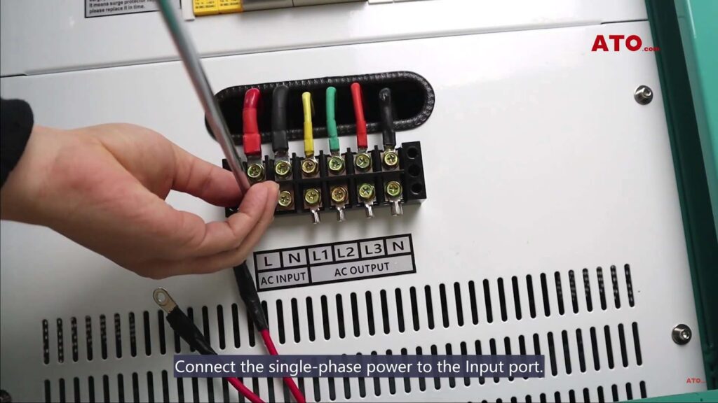 Process of static phase converter converting 1-phase 220V to 3-phase 380V